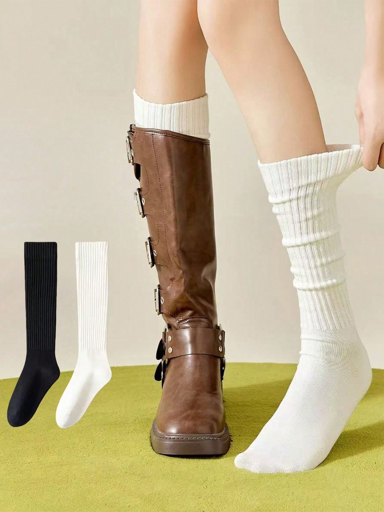 Women's Autumn/Winter Cute Gir - Boot Sock Slouchy review and price