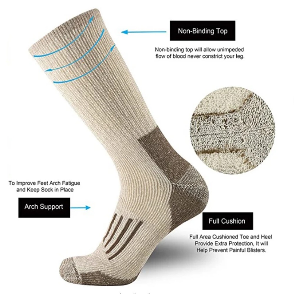80% Merino Wool Socks For Men  - Wool Hiking Sock review and price