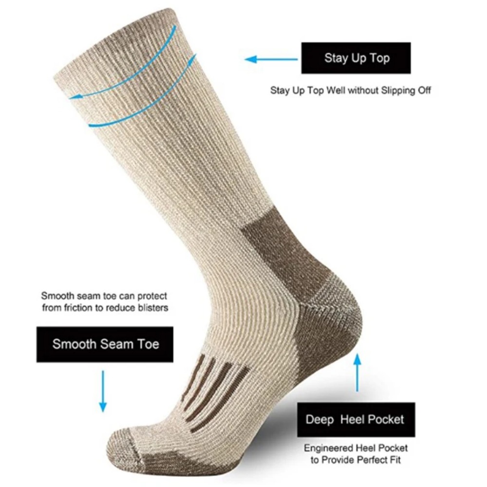 80% Merino Wool Socks For Men  - Wool Hiking Sock review and price