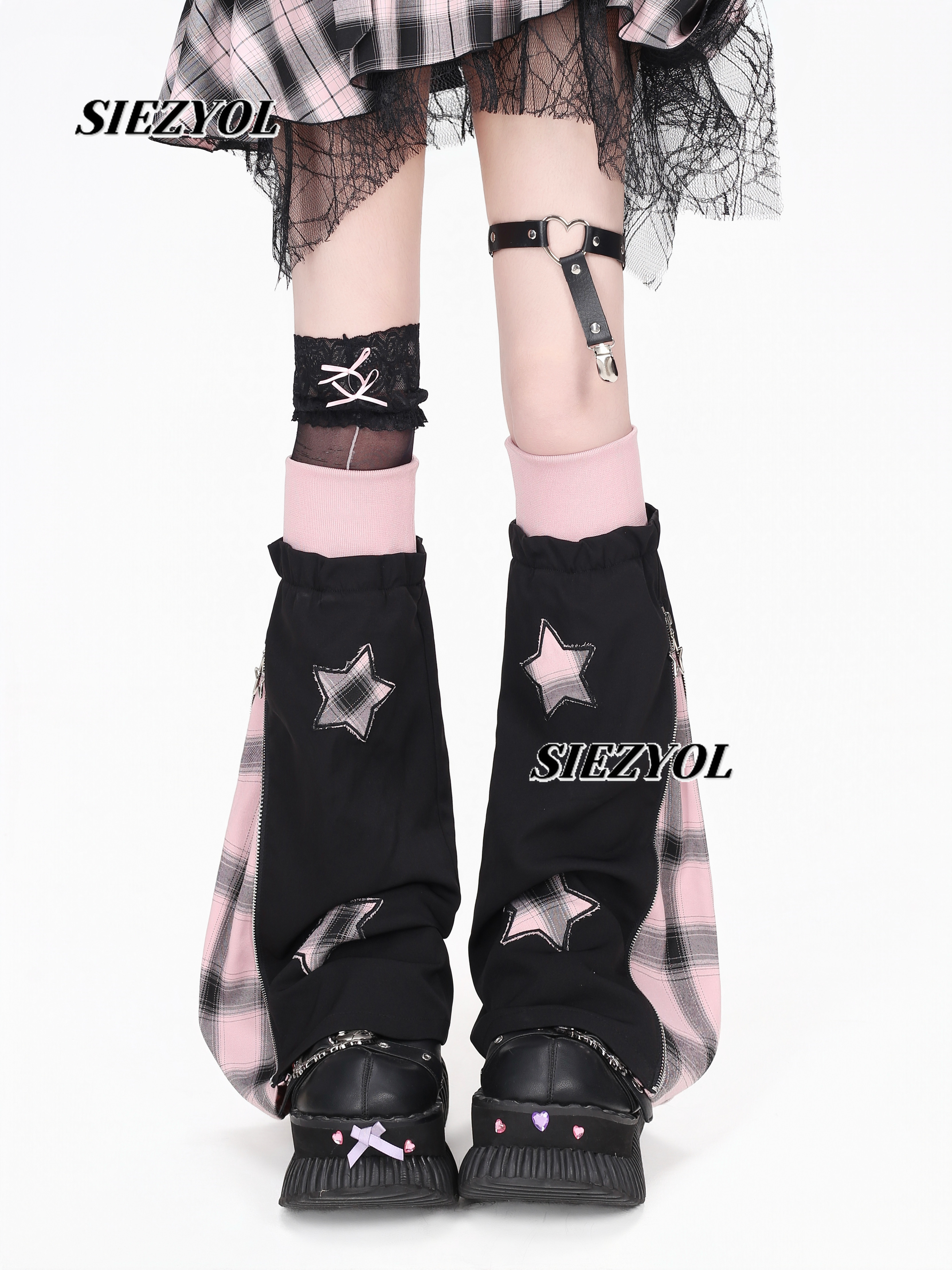 Original Plaid Leg Warmers 202 - Boot Sock Slouchy review and price