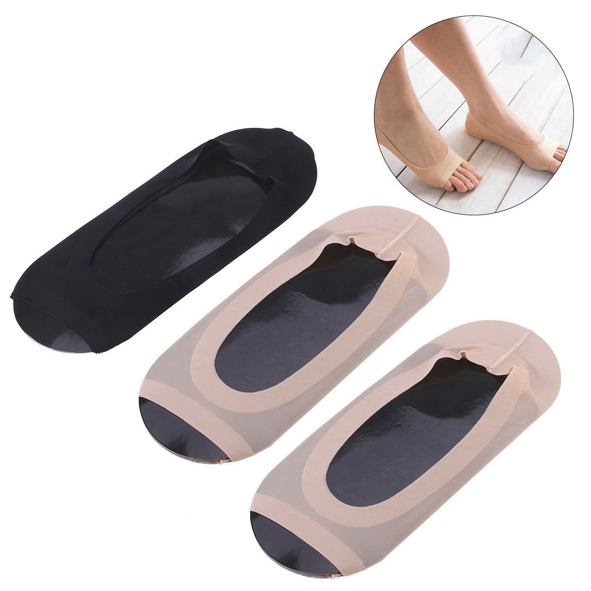 3Pairs Ice Silk Invisible Sock - Invisibility Sock Loafer review and price