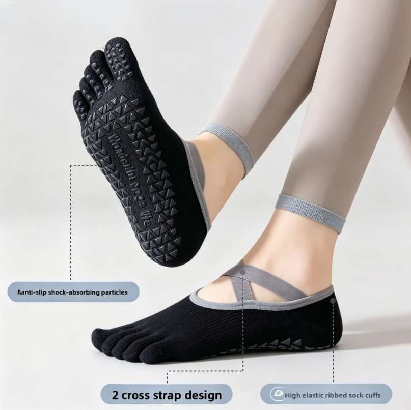 Women's 5-Toe Non-Slip Yoga Pi - Grip Sock Yoga review and price
