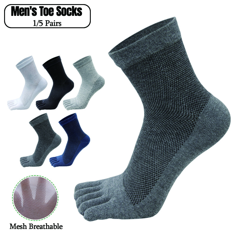 1/5 Pairs Summer Men Five Fing - Toe Sock Split review and price