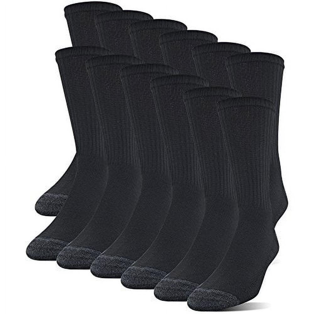 12 Pairs Mens Half Cushion Cre - Cotton Crew Sock Pack review and price