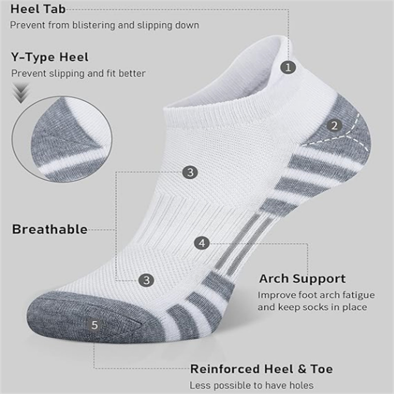6/12 Pairs Low Cut Ankle Socks - Athletic Sock Cushion review and price